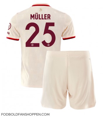 Bayern Munich Thomas Muller #25 Tredjetrøje Børn 2024-25 Kortærmet (+ Korte bukser)